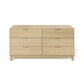 A modern, solid oak hardwood Copeland Furniture Oslo 6-Drawer Dresser against a white background.