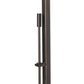 Quill Torchiere floor lamp by Hubbardton Forge, showcasing its distinctive vertical rod and base design, floor model.