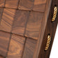 Quilted Vermont Walnut Rocking Chair in rich dark grain, traditional Shaker style by Vermont Folk Rocker.
