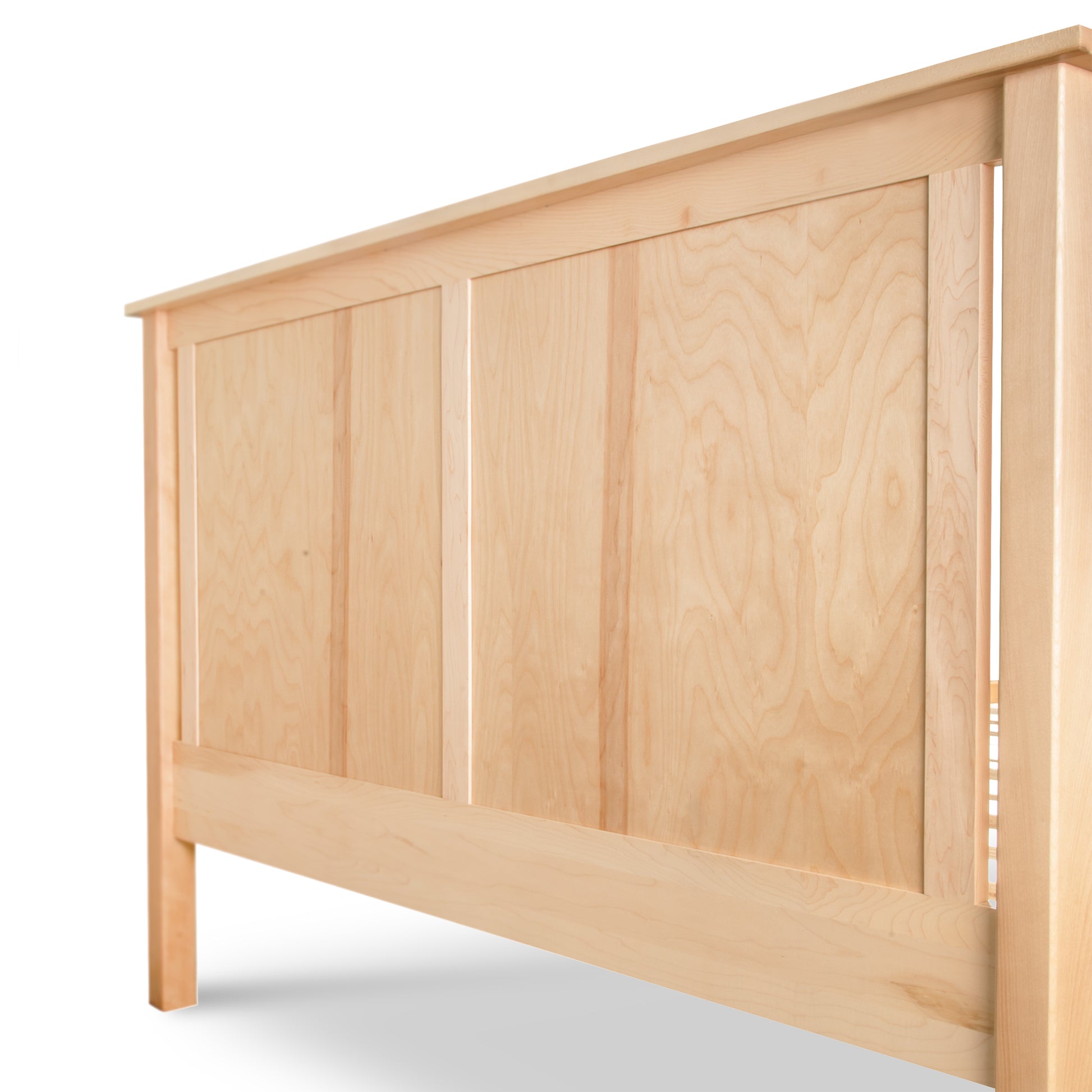 Rockingham Bed headboard by Vermont Woods Studios featuring a simple rectangular silhouette and light natural wood finish, highlighting premium craftsmanship.