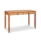 Ryegate Writing Desk by Maple Corner Woodworks, handcrafted in Vermont with solid wood, natural finish, and two drawers.