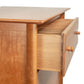 Copeland Furniture Sarah 3-Drawer Chest with Shaker-inspired design and visible dovetail joints, crafted from solid American hardwood.