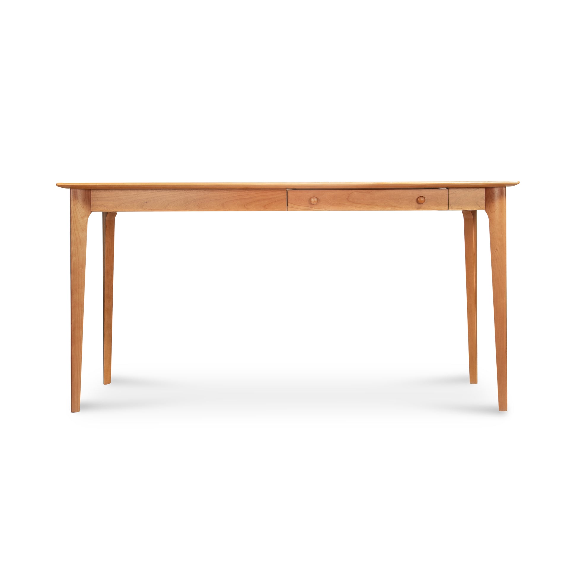 Copeland Furniture Sarah Return with Keyboard Tray, crafted in solid wood with a sleek design, highlighting its quality and craftsmanship.