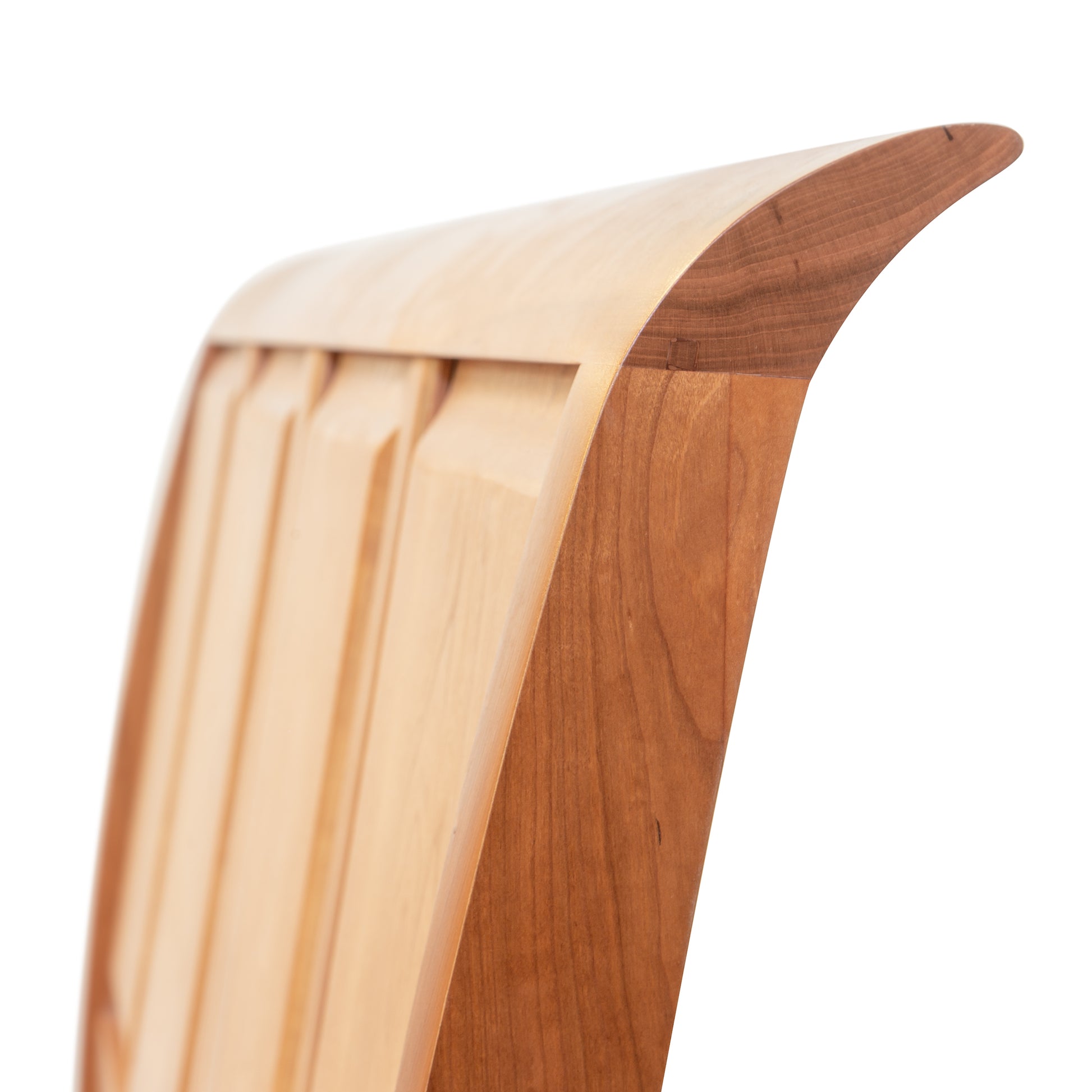 Detailed view of the Sarah Sleigh Storage Bed by Copeland Furniture, showcasing American-made craftsmanship and storage design.