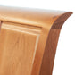 Copeland Furniture Sarah Sleigh Storage Bed features a curved top edge and rectangular inset panel, showcasing expert American craftsmanship.