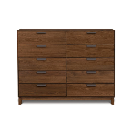 Savoy 10-Drawer Dresser by Copeland Furniture featuring modern lines, smooth wood finish, and spacious drawers, handcrafted in America.
