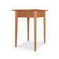 Lyndon Furniture Shaker 1-Drawer Nightstand featuring four tapered legs and a single drawer, handcrafted in Vermont from sustainable wood.