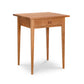 Lyndon Furniture Shaker 1-Drawer Nightstand with tapered legs and classic design, handcrafted from sustainably sourced wood.