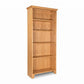 Lyndon Furniture Shaker Bookcase featuring five spacious shelves in light wood, showcasing timeless American craftsmanship and classic Shaker style.