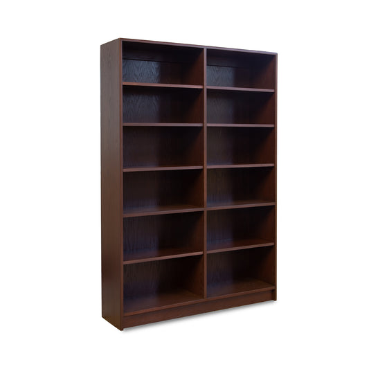 A Lyndon Furniture Custom Contemporary Wide Bookcase - 66" High - Clearance on a white background.