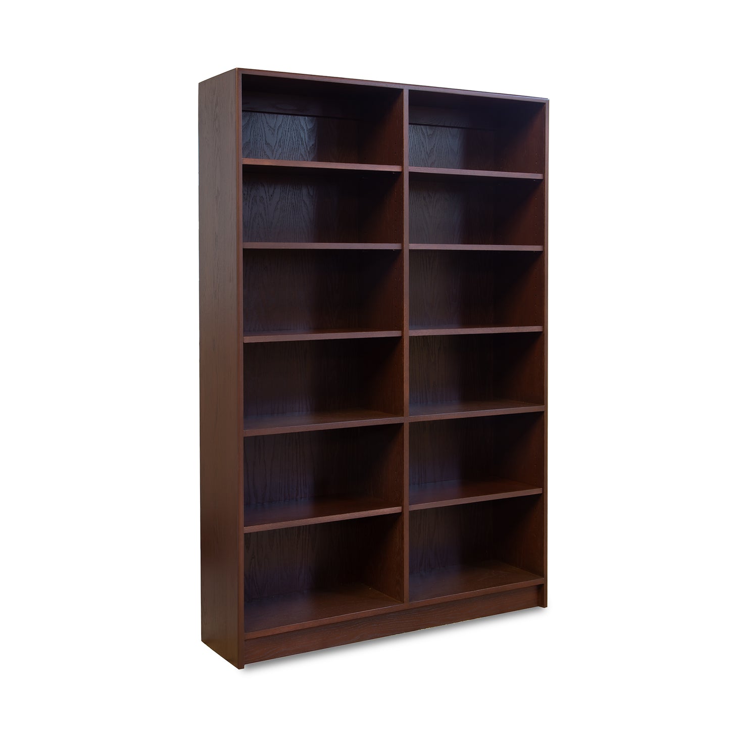 A Lyndon Furniture Custom Contemporary Wide Bookcase - 72" High - Clearance on a white background.