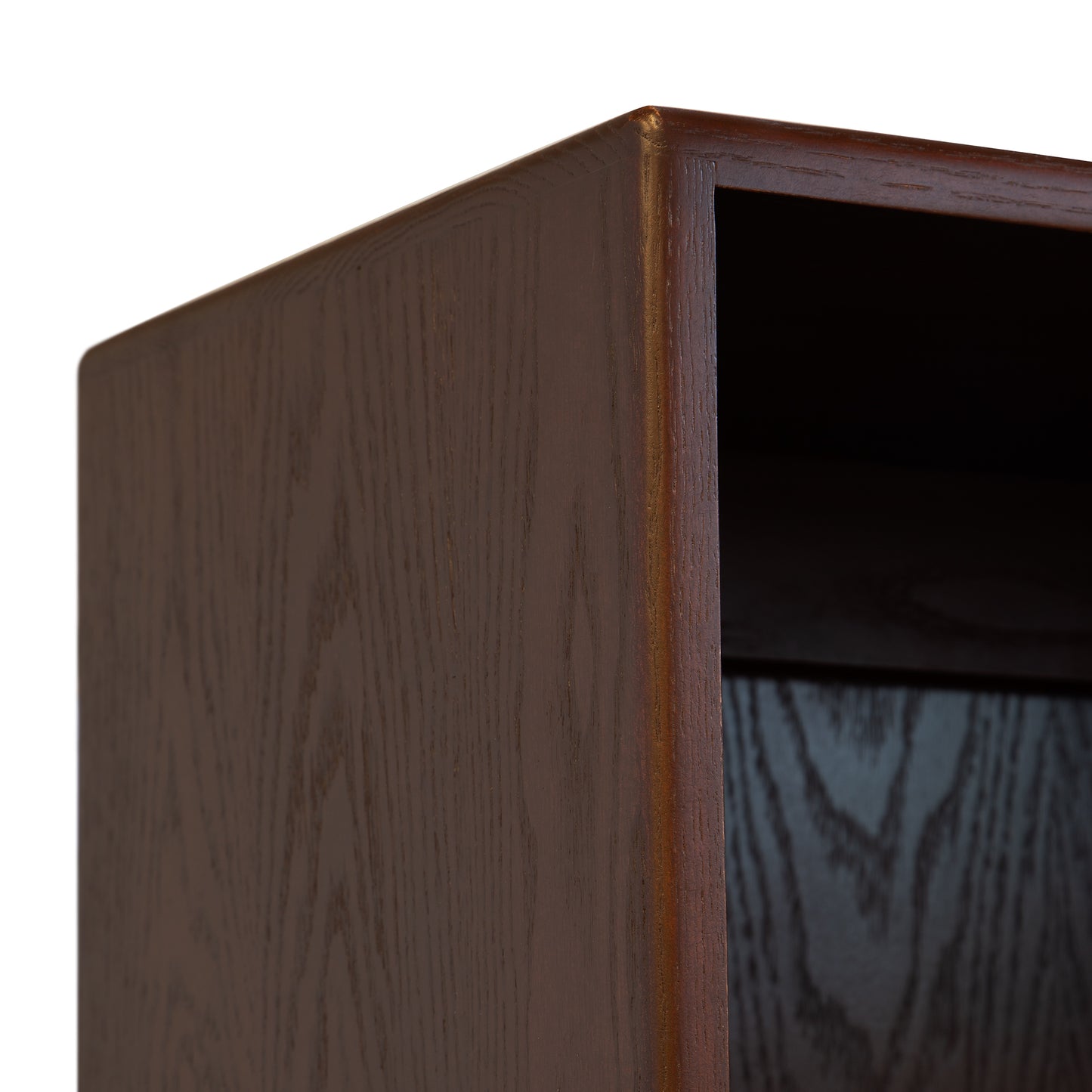 A Lyndon Furniture Custom Contemporary Wide Bookcase - 72" High - Clearance with a wooden shelf.