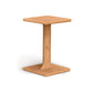 A Copeland Furniture Sierra Chair Table made of hardwood construction with a square base on a white background.