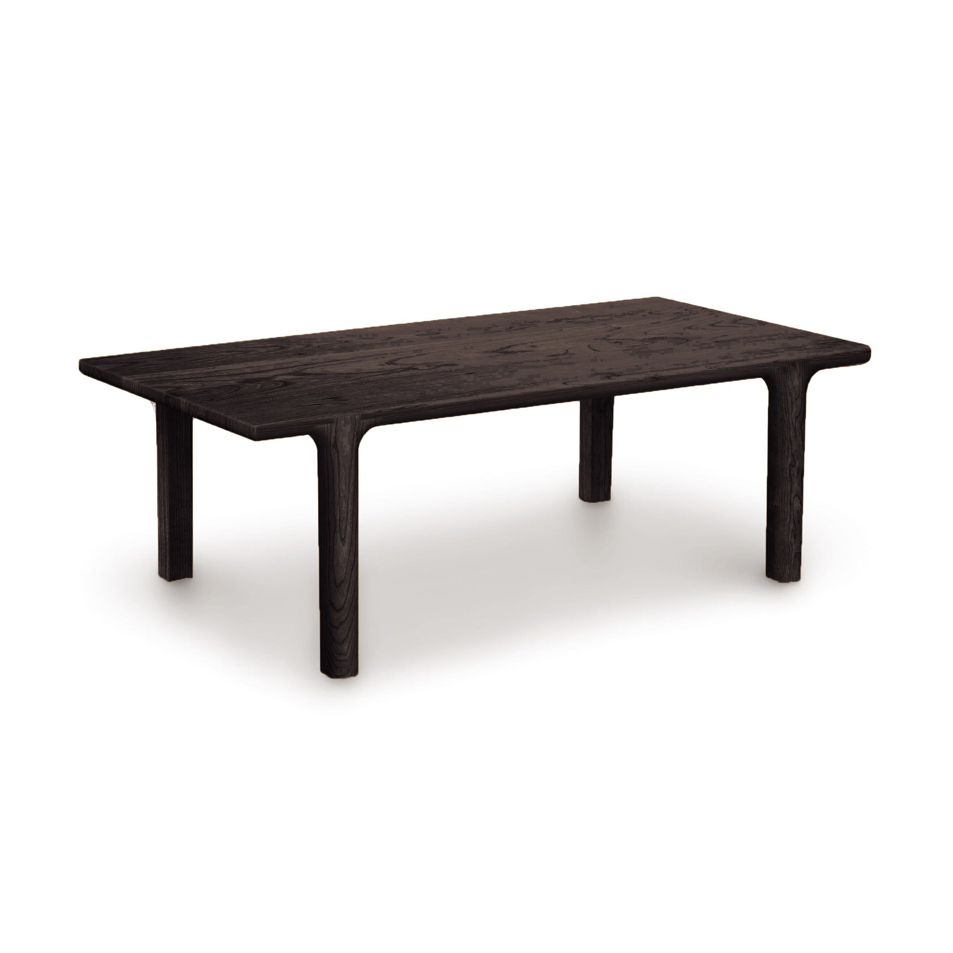 A black Copeland Furniture Sierra Rectangular Coffee Table on a white background.