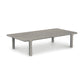 A contemporary design featuring a Copeland Furniture Sierra Rectangular Coffee Table, made of grey wooden material, placed on a white background.