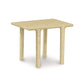 A simple Copeland Furniture Sierra Rectangular End Table made of North American hardwood, with four legs, isolated on a white background.