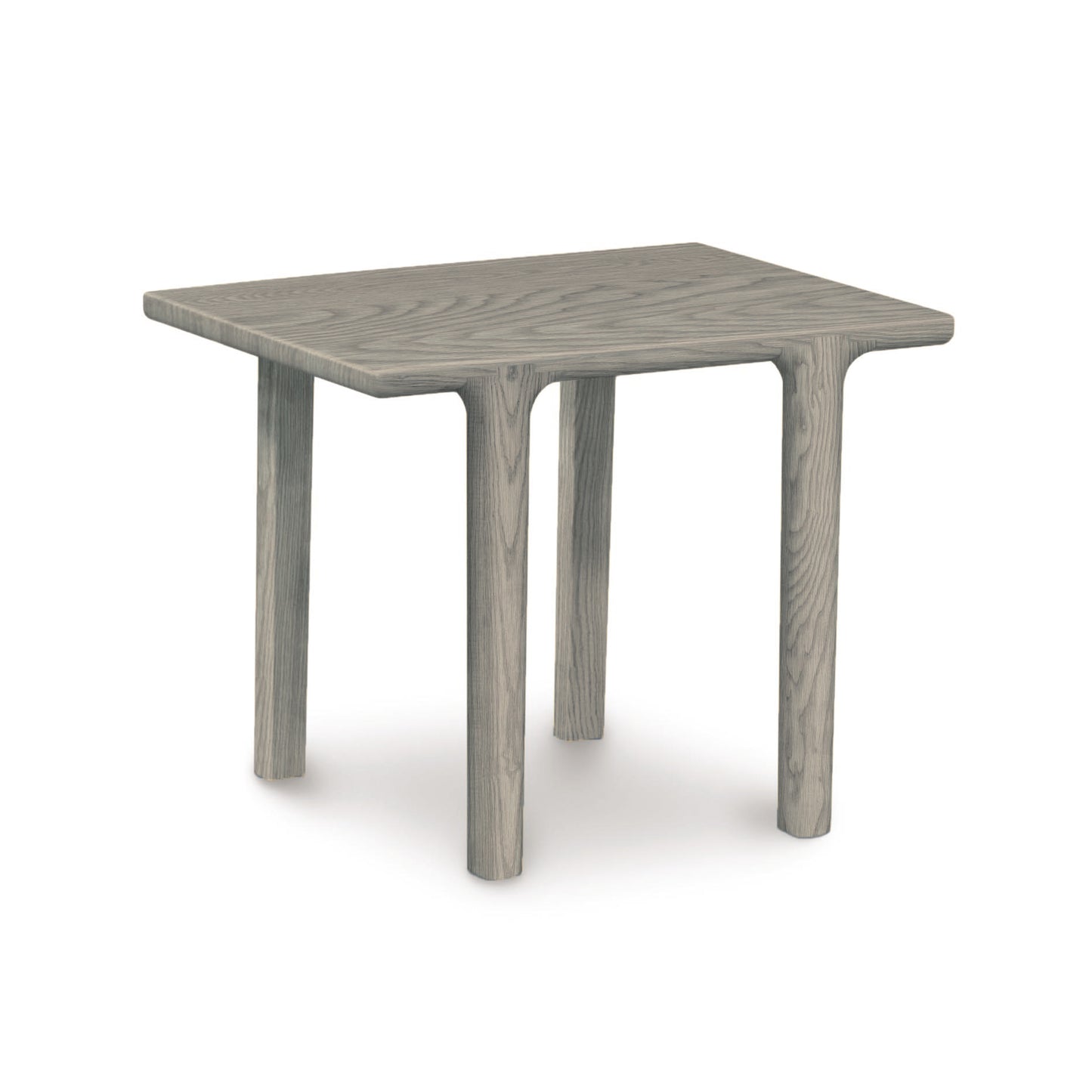 The Copeland Furniture Sierra Rectangular End Table is a modern side table made of grey wood.
