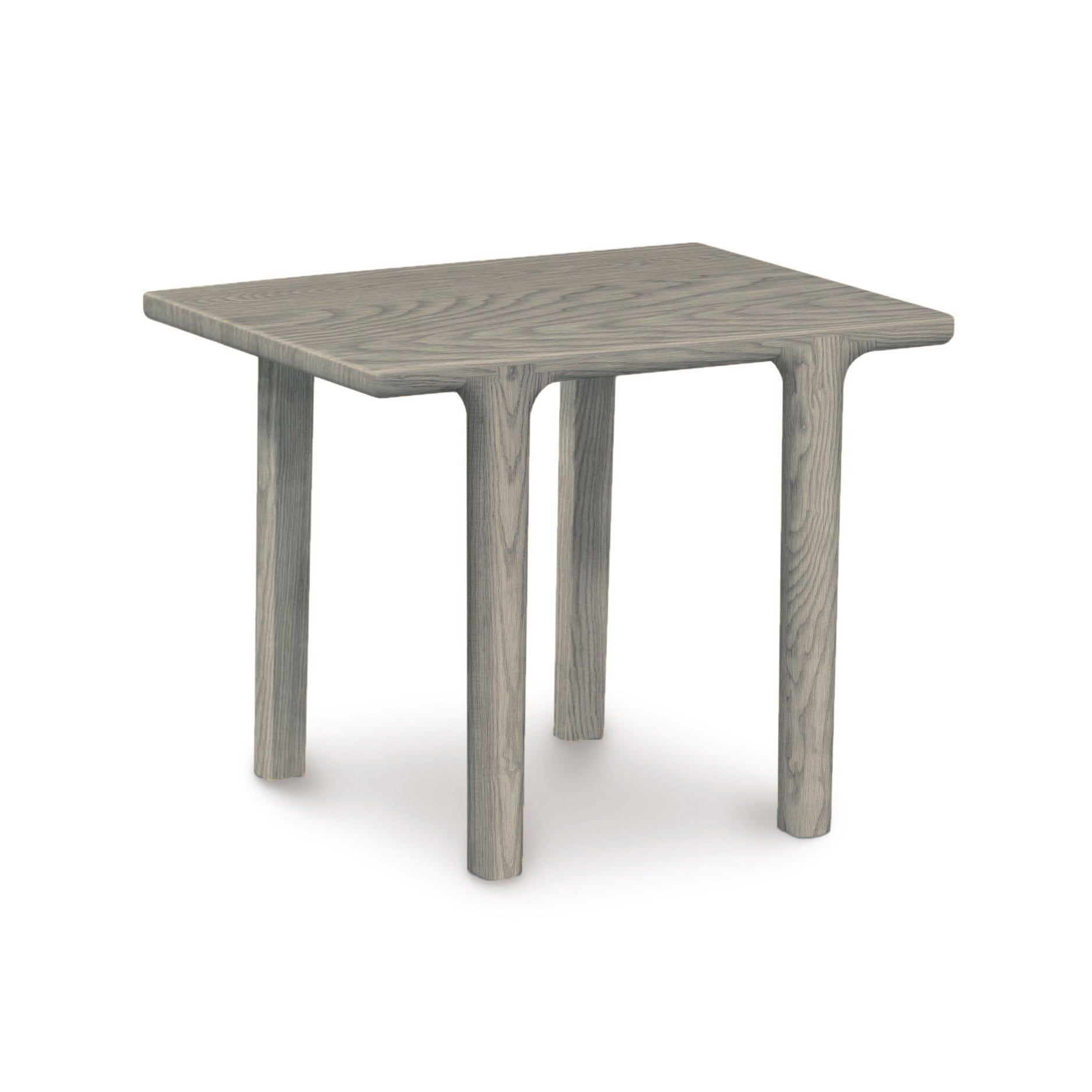 A simple solid Copeland Furniture Sierra Rectangular End Table with four legs on a plain background.