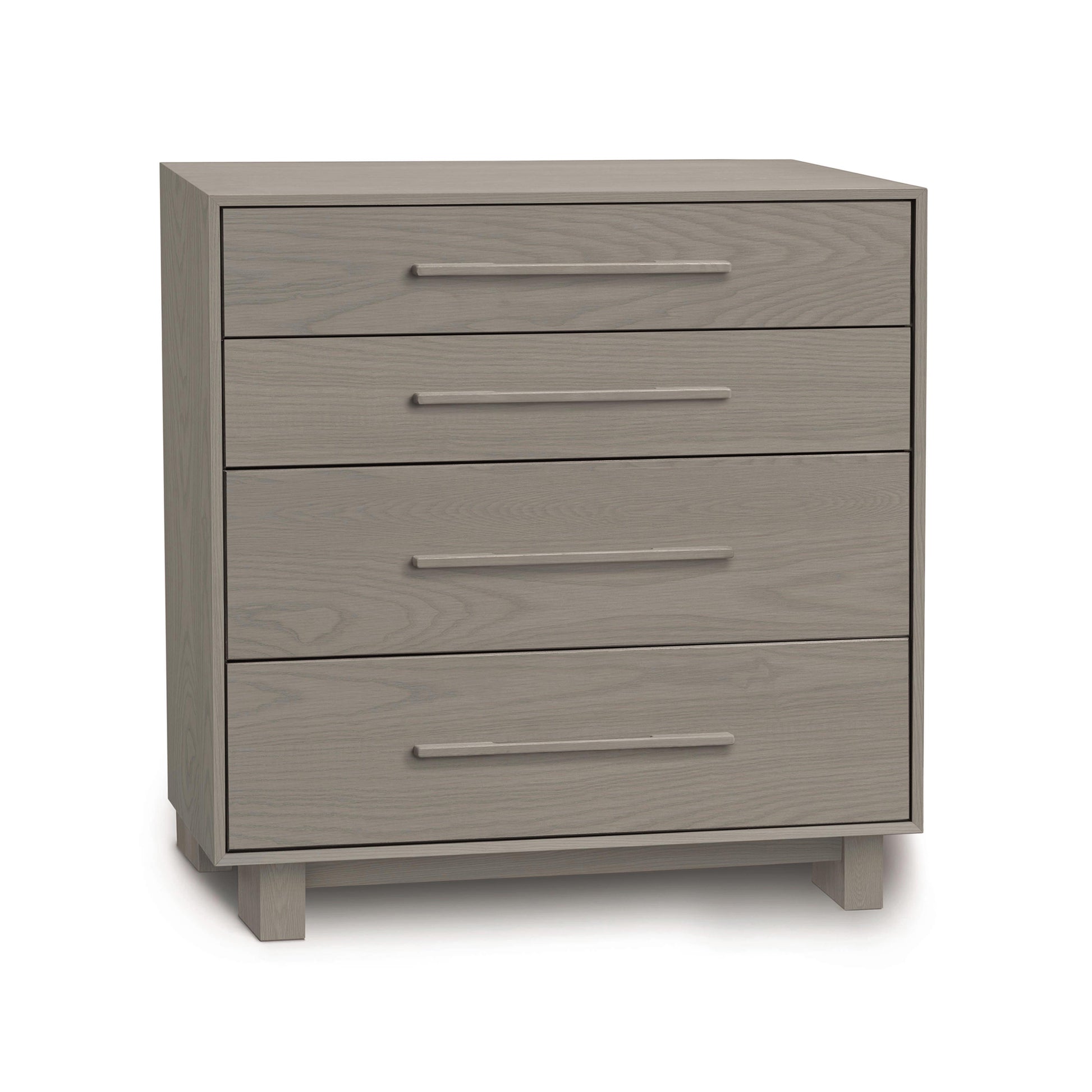 The Sloane 4-Drawer Chest by Copeland Furniture is a contemporary bedroom essential. This Sloane 4-Drawer Chest features spacious drawers and showcases its elegant design on a clean white background.