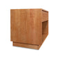 A Sutton 1-Drawer Enclosed Shelf Nightstand made of solid wood with a drawer on top, handcrafted by Lyndon Furniture.