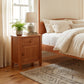 Maple Corner Woodworks Vermont Shaker 1-Drawer Nightstand with Door showcased, highlighting handcrafted American-made quality and timeless design.