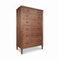 Vermont Shaker 7-Drawer Chest in cherry hardwood with round knobs, handcrafted by Maple Corner Woodworks, premium bedroom storage.