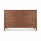 Maple Corner Woodworks Vermont Shaker 8-Drawer Dresser with round handles and a smooth, handcrafted finish, showcasing American made quality.