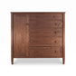 Vermont Shaker Gent’s Chest by Maple Corner Woodworks, solid wood with eco oil finish, 6 drawers and 1 door. American made quality craftsmanship.