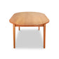 Vermont Shaker Oval Solid Top Dining Table by Maple Corner Woodworks in natural finish, featuring an elegant oval top and sturdy four-leg design.
