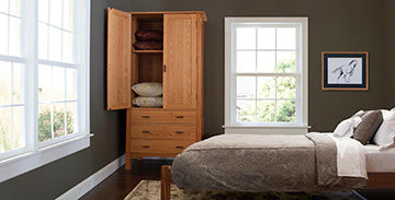 Solid Wood Armoires & Wardrobes on Sale