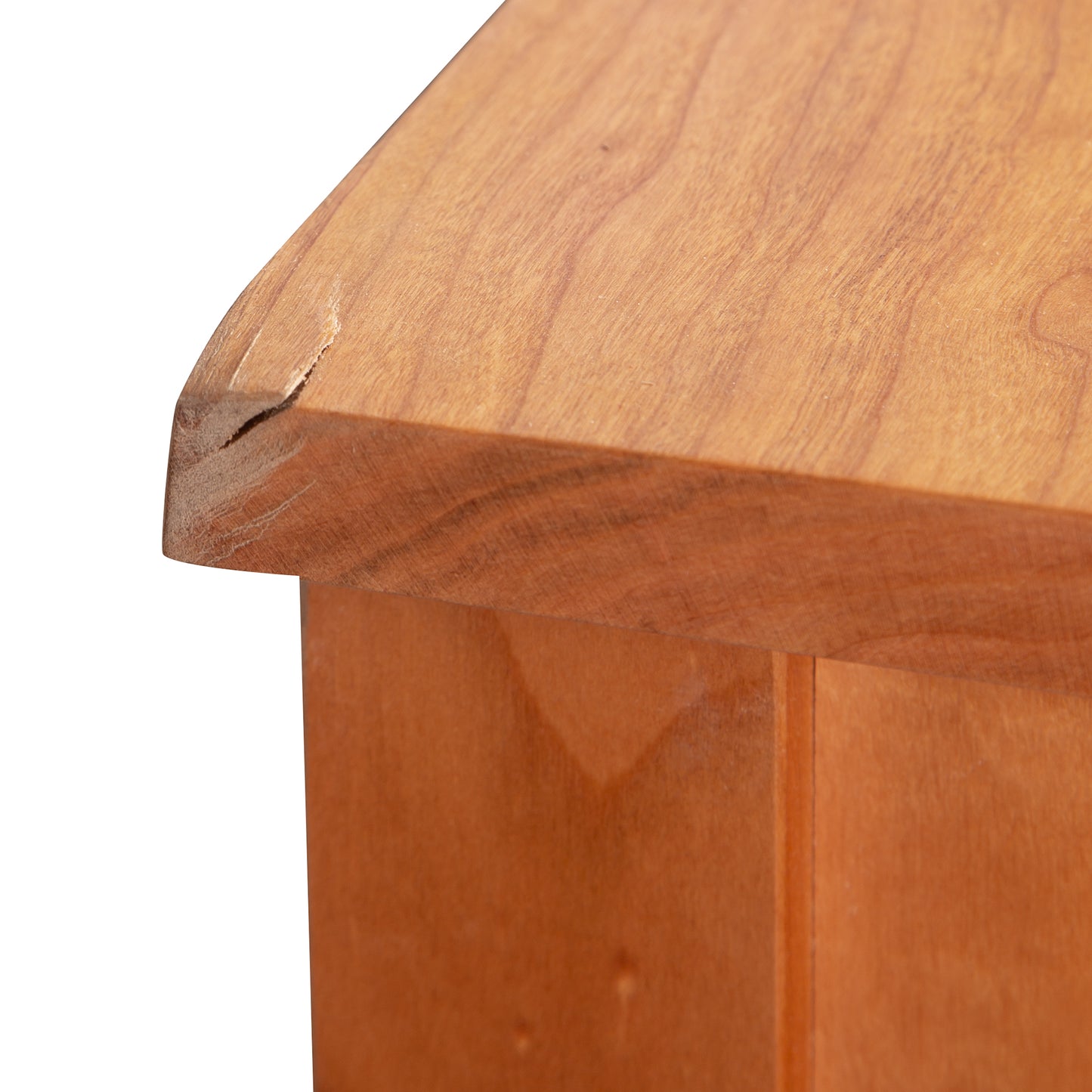 A close up of a Lyndon Furniture Bow Front 3-Drawer Nightstand - Clearance.