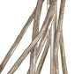 Brindille Table Lamp - Floor Model by Hubbardton Forge featuring intertwined metallic rods, highlighting its elegant design and craftsmanship.
