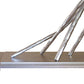 Brindille Table Lamp by Hubbardton Forge with angled rods and dark smoke finish, showcasing its elegant handcrafted metal design.