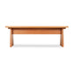 Custom Modern Designer Bench by Lyndon Furniture with Vermont-inspired sturdy legs and sleek, handcrafted details; American-made quality furniture.